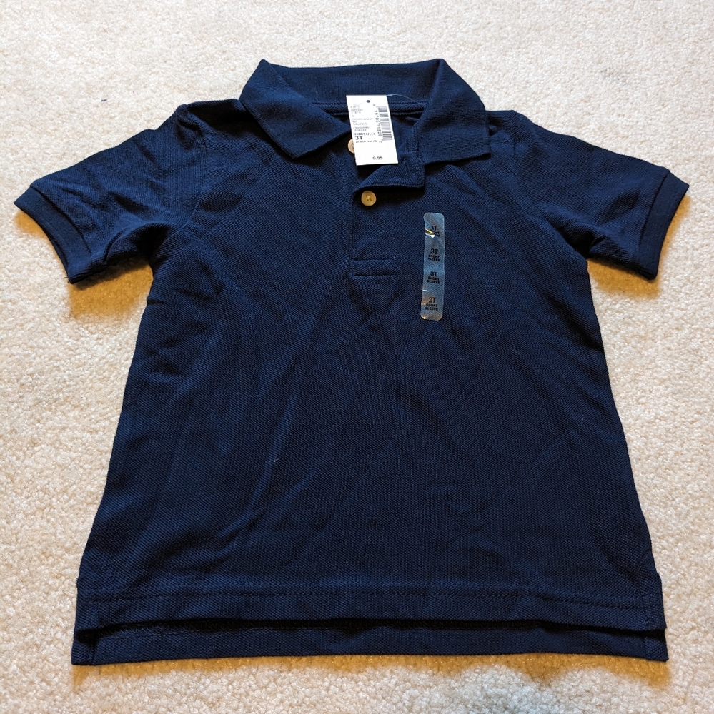 The Children's Place blue short sleeve polo 3T